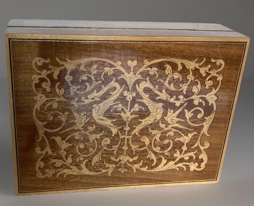 Vintage swiss marquetry box - swiss,