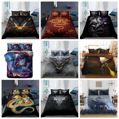 Dragon printed bedding - dragon,