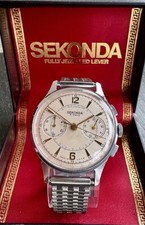 VINTAGE SEKONDA CHRONOGRAPH PILOT CHRONOGRAPH MEN WRISTWATCH USSR CIRCA:1970’s