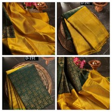 kanchipuram silk saree Indian ethnic wear formal wedding kanjivaram party Sari