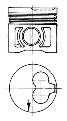 Piston for caddy california - vw,