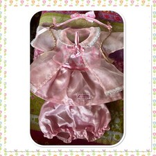 Lovely Cabbage Patch Kids Girl Dress, Cardi, Bloomers And Hairpiece Play Along