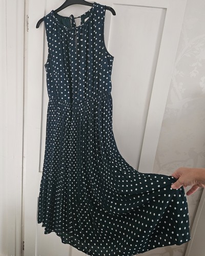 Gorgeous dark green polka dot - green,