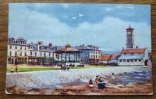1921 Helensburgh East from the Pier Postcard - Bandstand, Beach