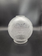 Vintage Etched Glass Globe