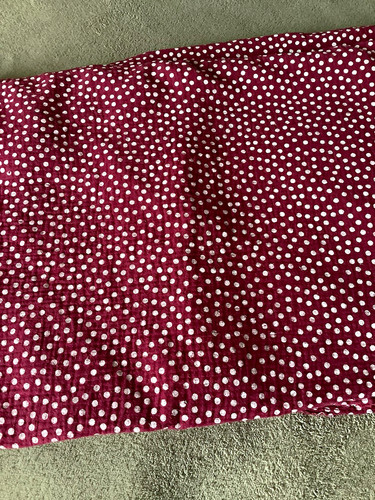 Burgundy white double - burgundy, ‘double