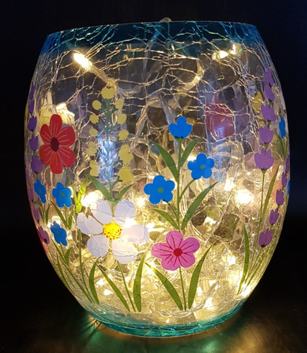Vintage large hand painted - large,