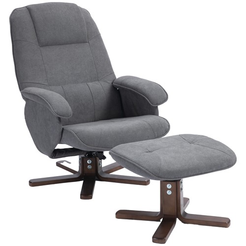 Homcom swivel recliner chair - recliner,
