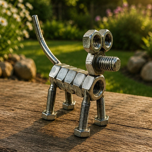 Metal nuts bolts dog - bolts,