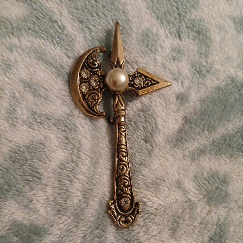 Fantasy battle axe - axe, spear