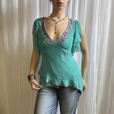 Y2k Karen Millen Silk Top