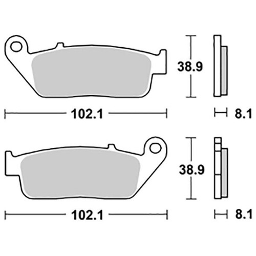 Pair brake pads - of,
