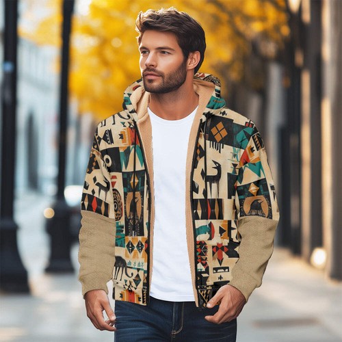 Men winter jacket plaid - men’s,