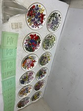 12 Franklin Mint RHS Flowers Of The Year Plates