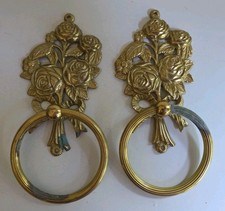 Vintage Brass Wall Towel Ring