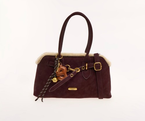 Bessie london burgundy faux - london,