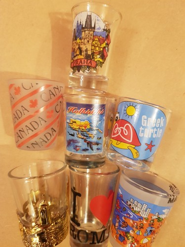 Shot glasses job - lot, 7x