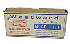 Westward Bristol-ECW LS Saloon Royal Blue Coach Model Kit White Metal Model 4mm.