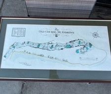 Vintage Framed St Andrews Golf Course Picture