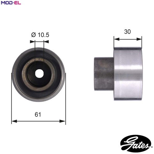 Deflection pulleyguide pulley - deflection,