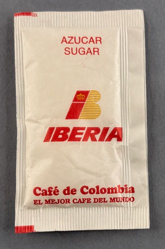 Iberia airline sugar packet - airline,