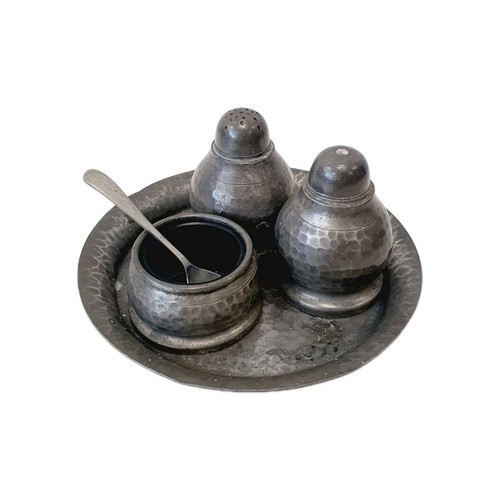 Vintage pewter cruet - pewter,
