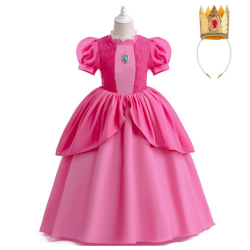 Girls princess peach costume - girls,