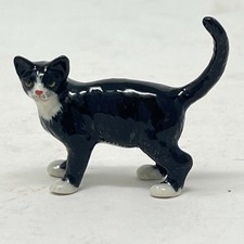Miniature Ceramic Tuxedo Cat