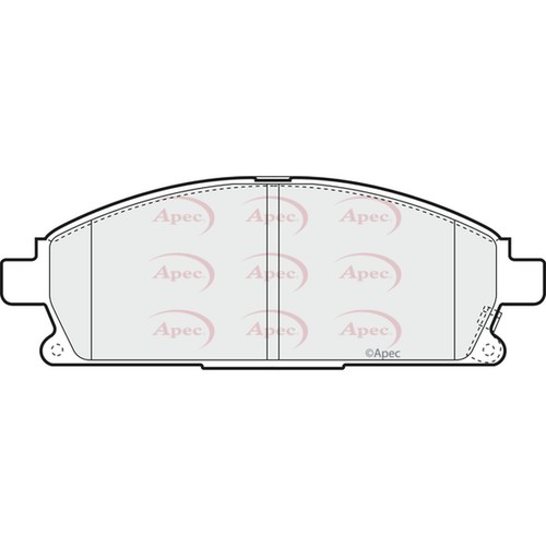 Brake pads set for nissan - for,