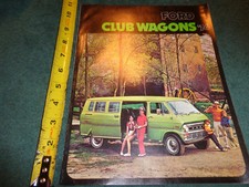 1974 FORD CLUB WAGON VAN SALES BROCHURE / FOLDER / ORIGINAL FOMOCO ITEM!