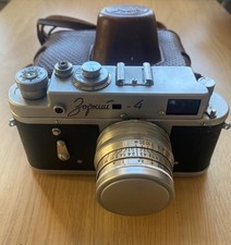 Vintage Zorki 4K Rangefinder Camera With Original Leather Carry Case