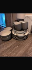 Aura Tesco Grey Dinner  Set