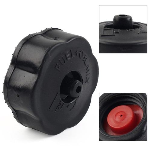 Black plastic oil tank cap - oil,