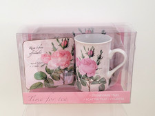 Time For Tea Stoneware Mug Scatter Tray & Coaster Set
