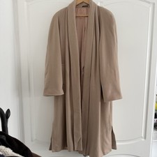Vintage Nuage Camel Wool & Cashmere Coat Size 12 Made in UK Classic Winter Coat