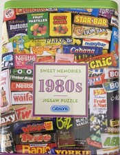 Gibsons Sweet Memories 1980’s Jigsaw Puzzle In A Tin (500 Pieces)