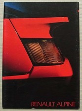 RENAULT ALPINE V6 GT & V6 TURBO Car Sales Brochure 1985 DUTCH TEXT #25 100 18