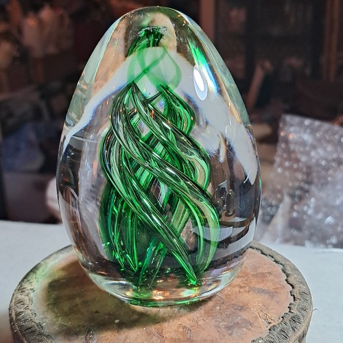 Vintage art glass paperweight - vintage,