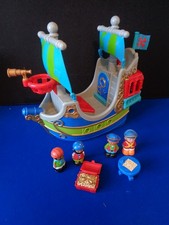 ELC Happyland  Pirate Ship with Table, Chest  & Figures good clean condition
