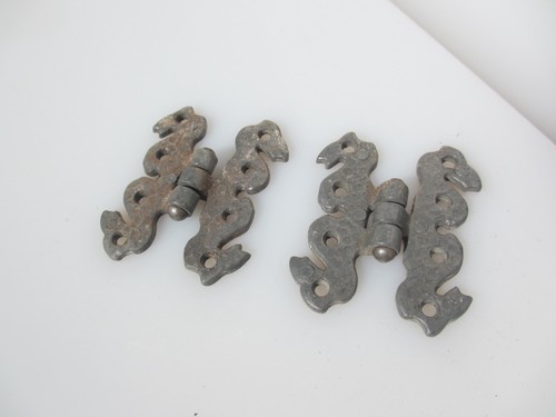 Vintage iron hinges cupboard - vintage,