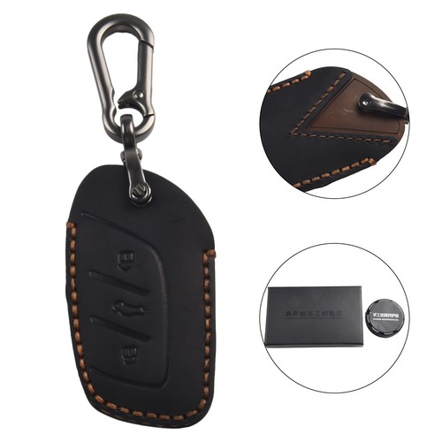 Leather car remote key fob - car,