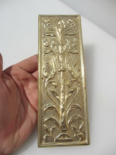 Brass finger plate push - brass,