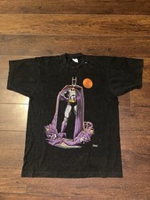 Vintage Mens Black 1985 DC Batman T-Shirt Size Large 