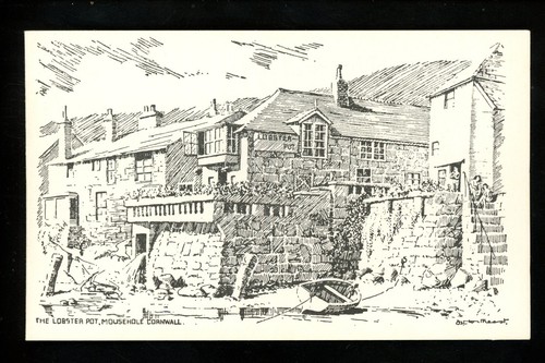 Restaurant postcard mousehole - postcard,