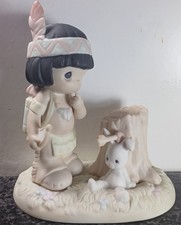 Enesco Precious Moments "Missum You" Native American Figurine porcelain figure