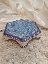 Handcrafted Mediterrea Hexagon Trivet Kitchen Worktop Pot Holder Heat-Resistant