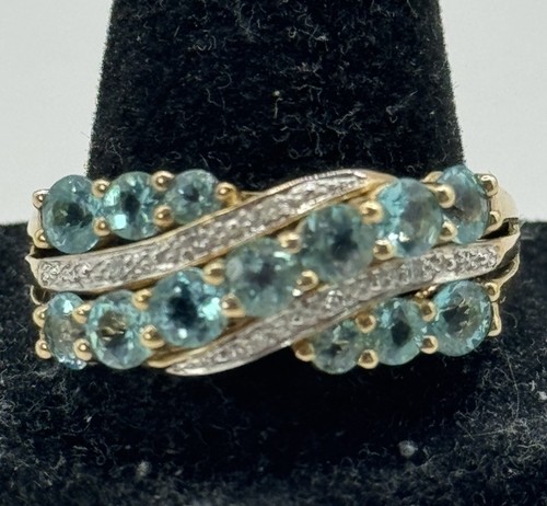 9ct yellow gold blue - yellow, &