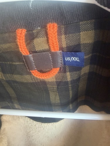 2xl winter coat plaid pattern - 2xl,