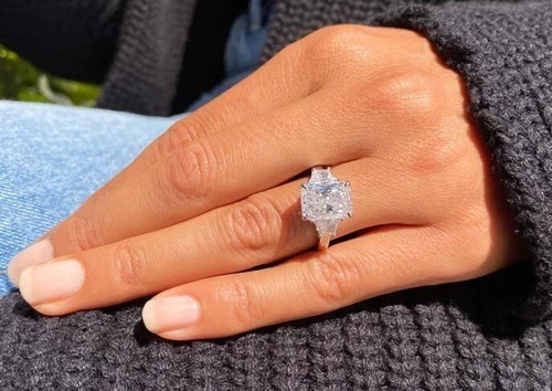 Radiant cut diamond wedding - cut,