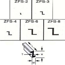 Plastruct Z Section - 2mm X 3.2mm X 375mm